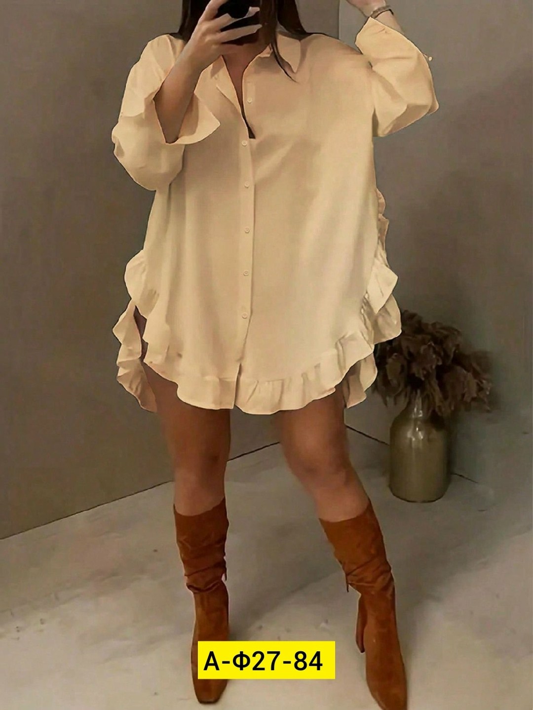 рубашка платья,женская однотонная рубашка,модная женская рубашка,блузка с оборками,рубашка женская