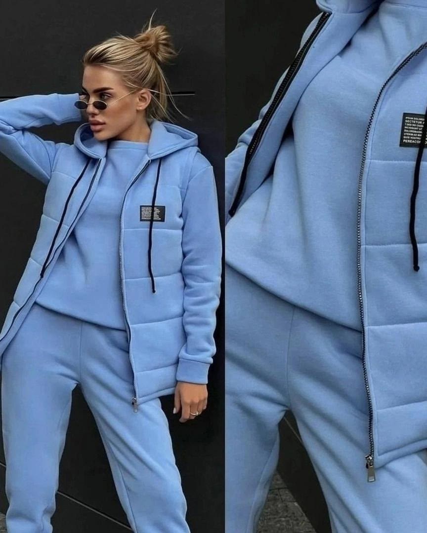 cпортивный костюм женский на флисе,женский костюм на флисе,спортивный костюм тройка женский,спортивный костюм женский тройка утепленный с жилетом,костюм тройка женский с жилетом на флисе