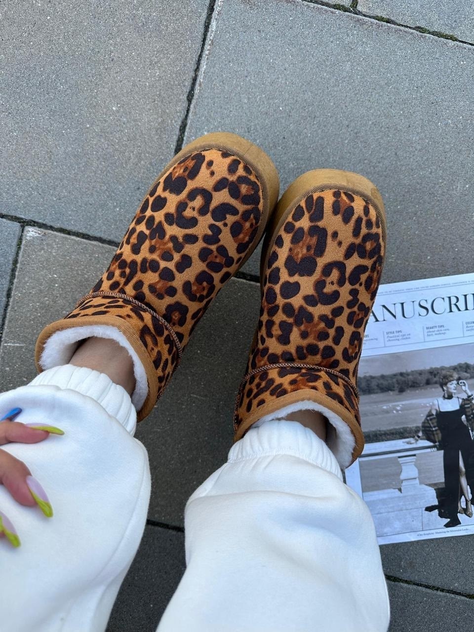 ,угги женские,леопардовые угги,леопардовые ботинки женские,угги для девочки зимние