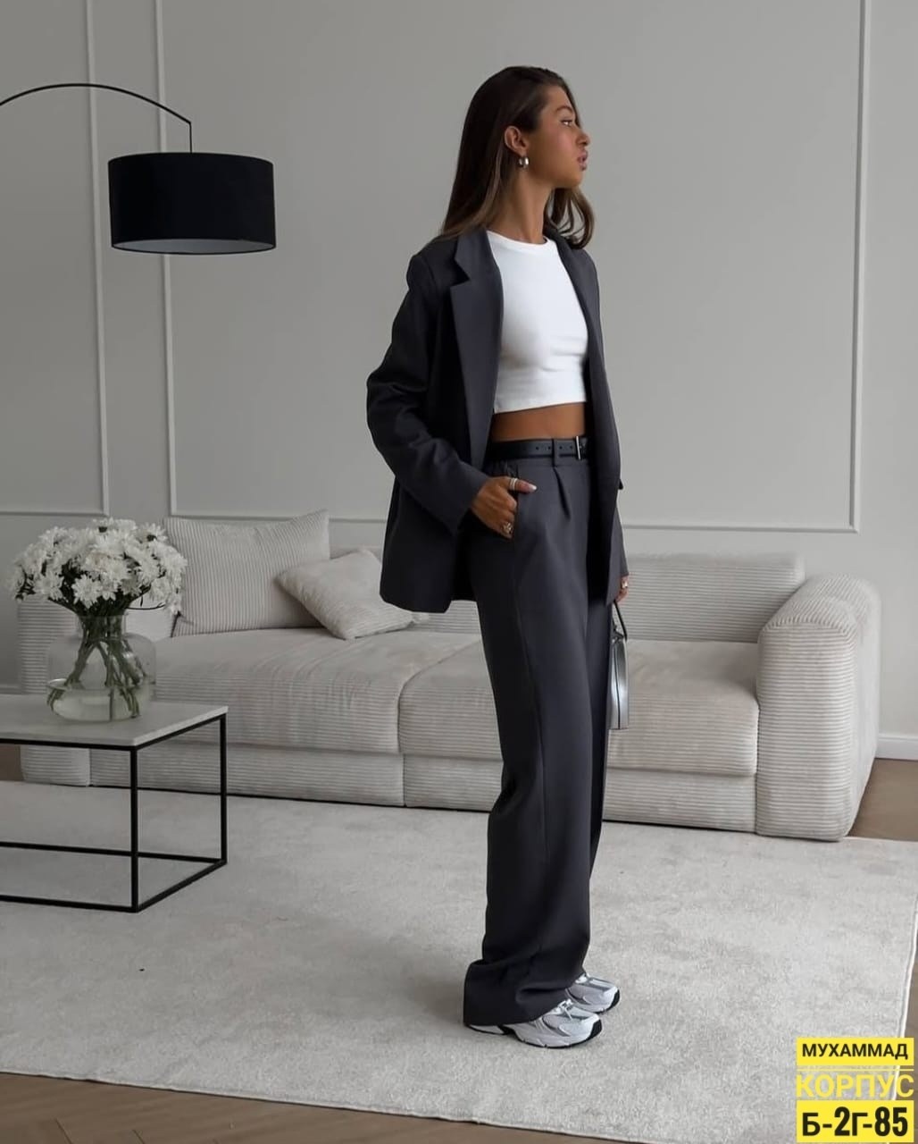 женский брючный костюм двойка,женский костюм с брюками палаццо,костюмы брючные,брючные костюмы женские,серый брючный костюм