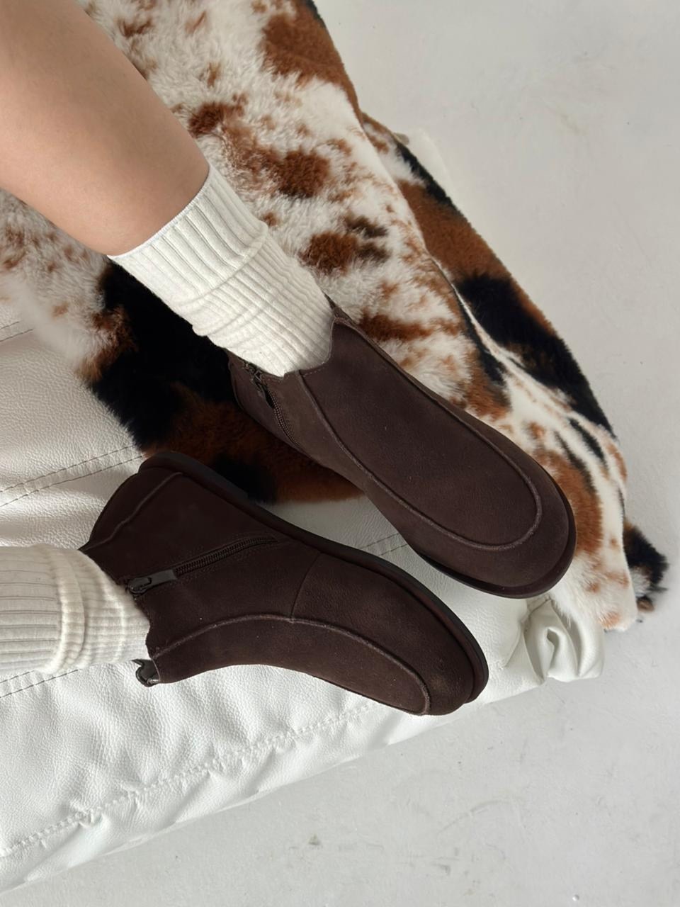 ботинки челси замшевые,, повседневные,женская ,челси ботинки