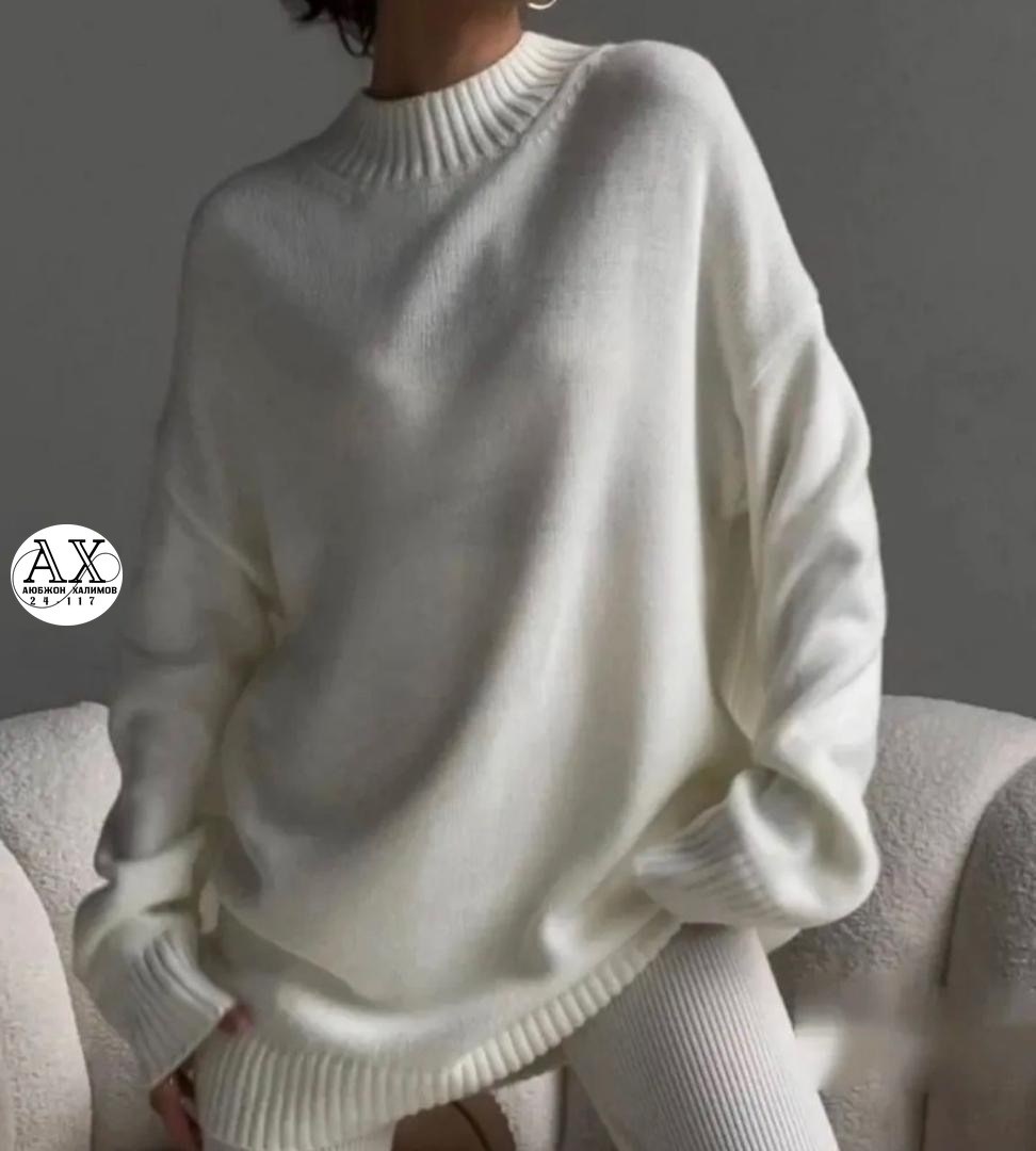 свитер оверсайз теплый женский,свитер удлиненная,модные свитера,свитер оверсайз джемпер,стильный свитер