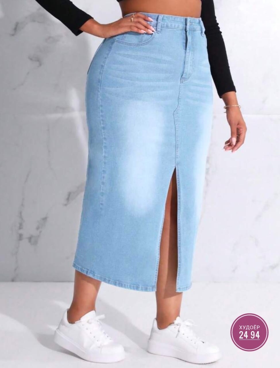 джинсовая юбка,комбинированная джинсовая юбка,джинсовая юбка с высокой талией,модная юбка,джинсовая юбка миди