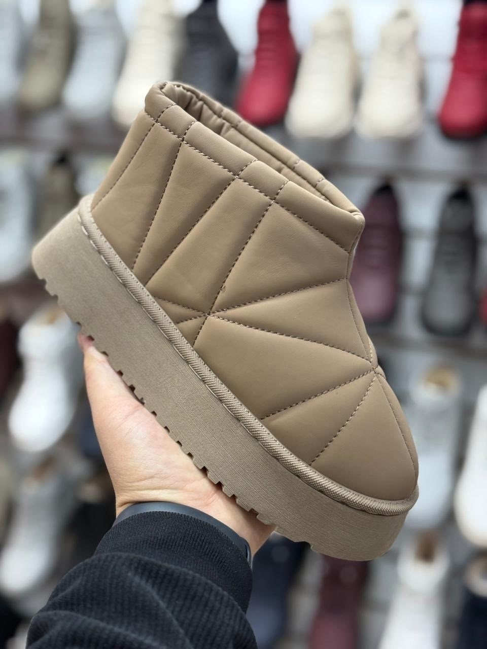 ,угги женские,дутики угги женские,угги дутики зимние короткие на высокой подошве,дутики женские