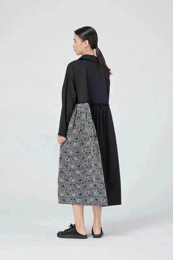 платье xitao в стиле пэчворк,стиль пэчворк,платье,платье в стиле пэчворк,платье в стиле