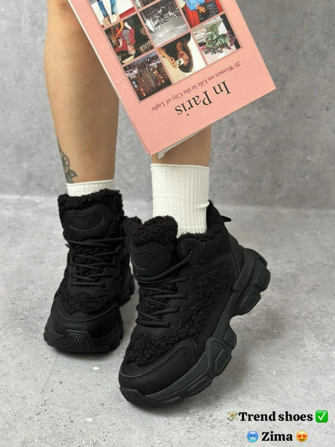 ,теплые кроссовки,кроссовки черные,кроссовки женские,зимние кроссовки
