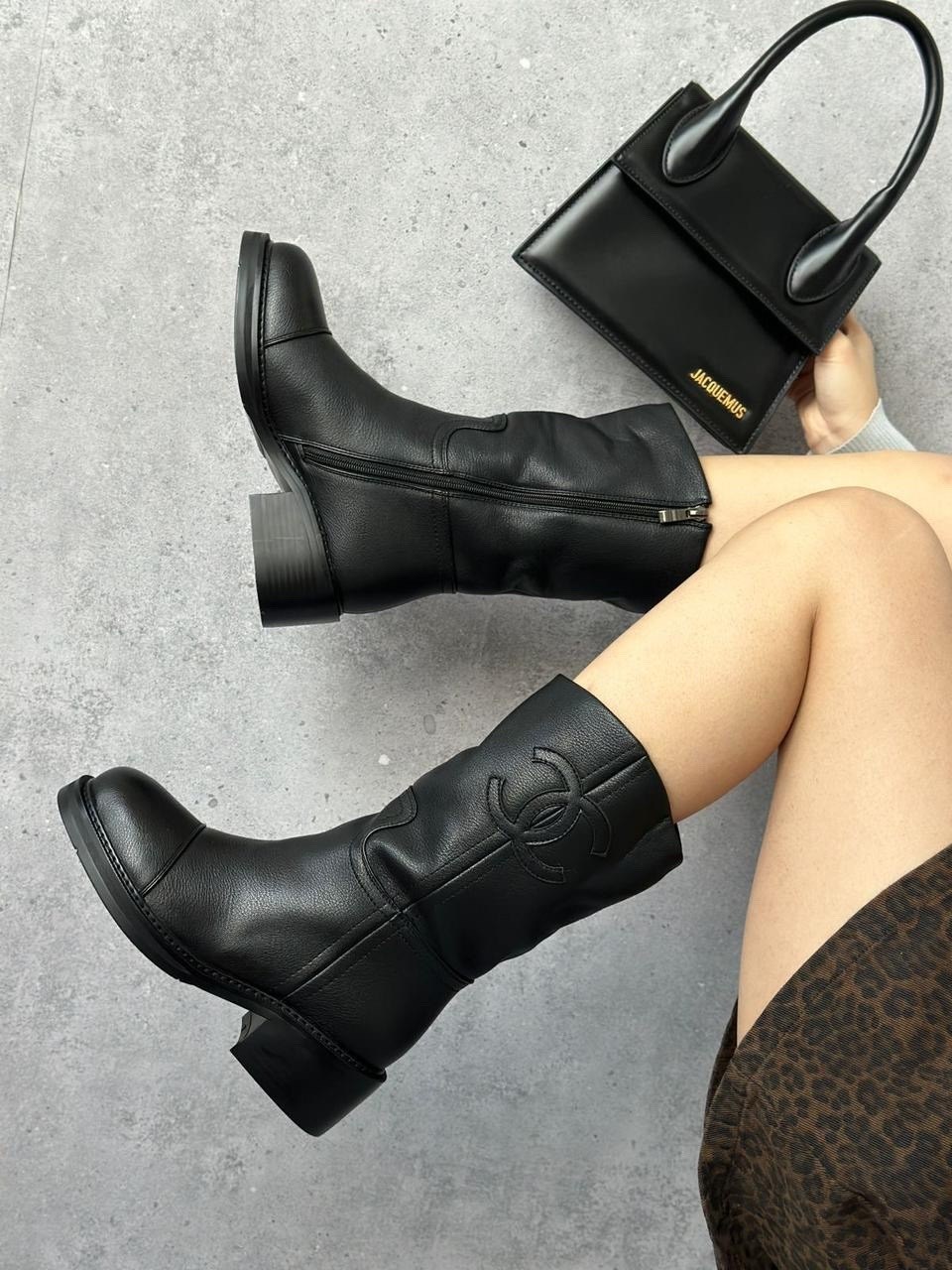 сапоги chanel,замшевые сапоги,ботинки chanel,замшевые полусапоги,полусапоги