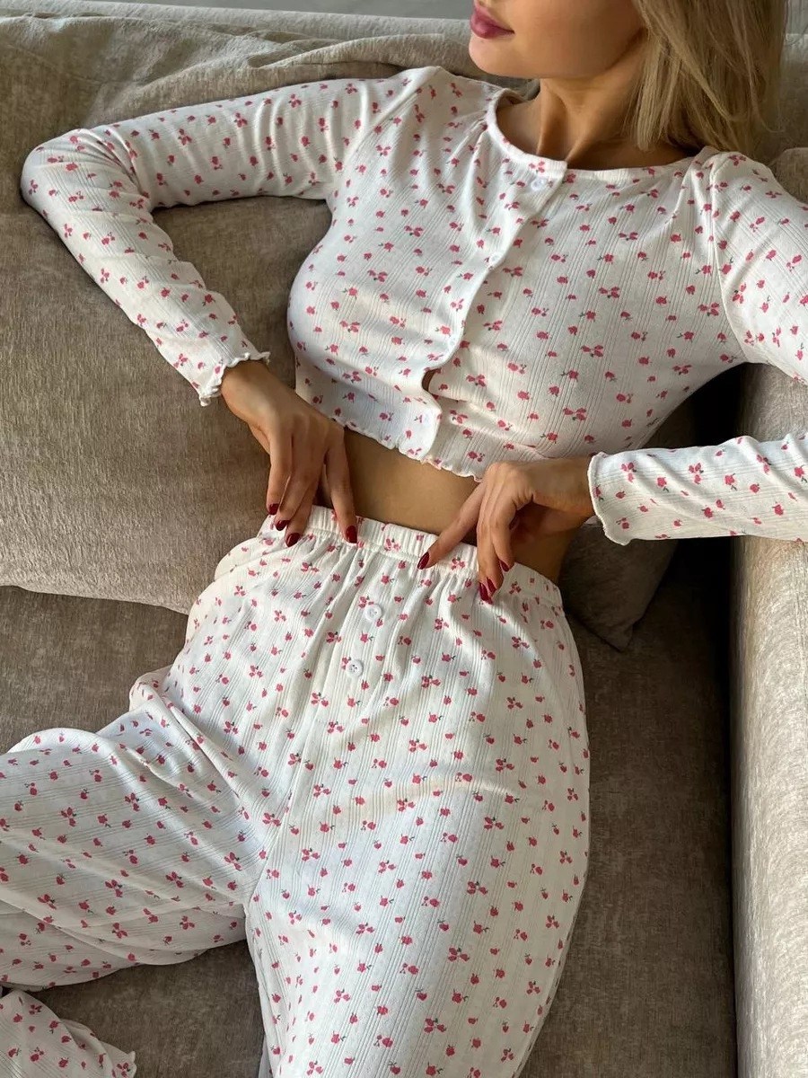 пижама со штанами с принтом,пижама женские,пижама со штанами,пижама жeнская со штанами,пижама для женщин