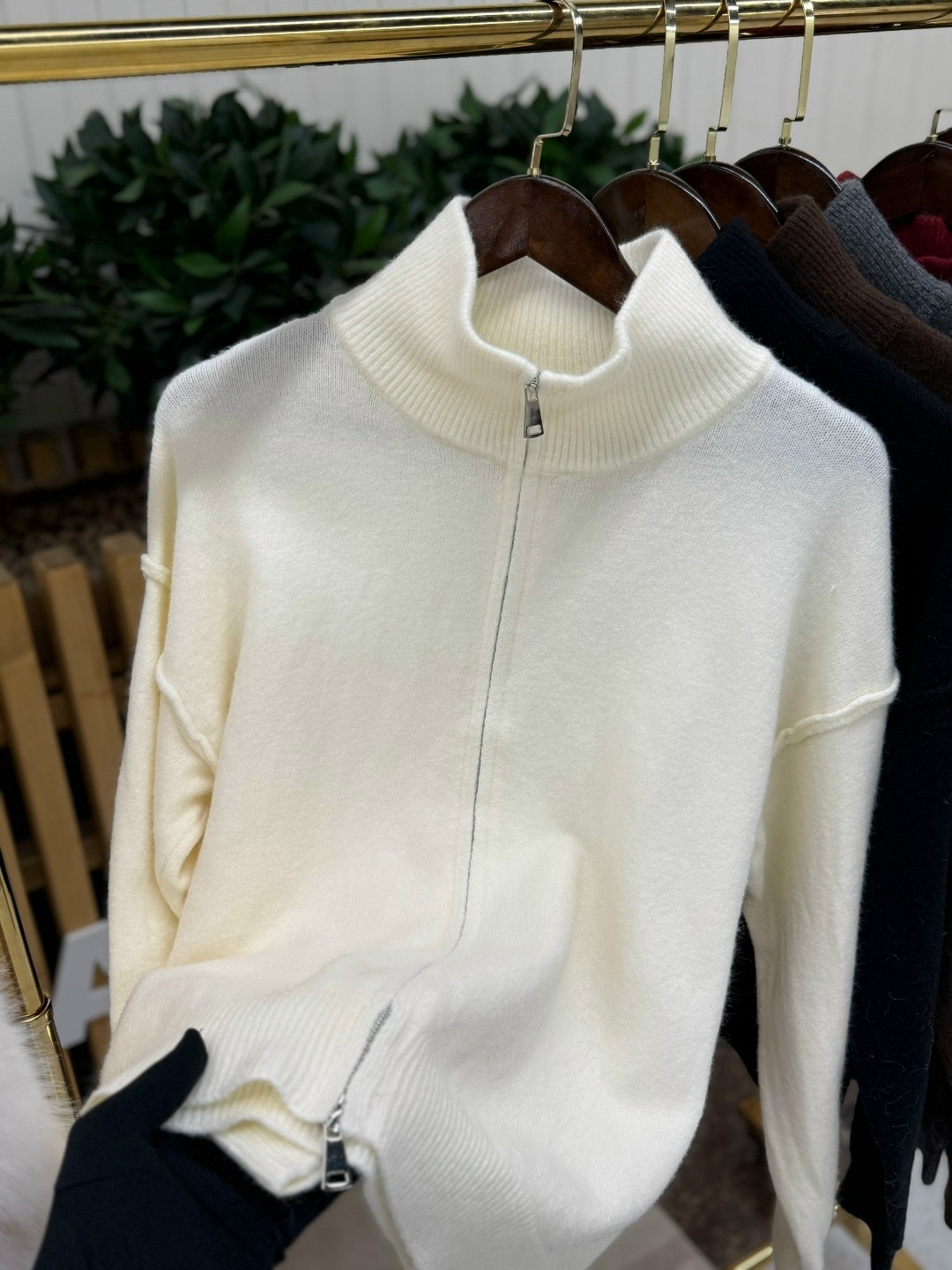 женский свитер на молнии,женская кофта,кашемировый кардиган,женские свитера,кашемировый свитер