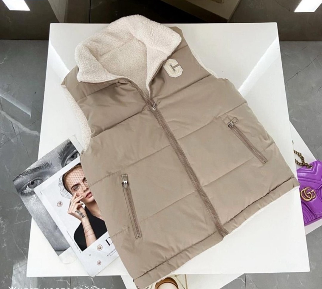 жилетка женская,жилет женский,жилетка двухсторонняя,жилетка,жилет женский двухсторонний