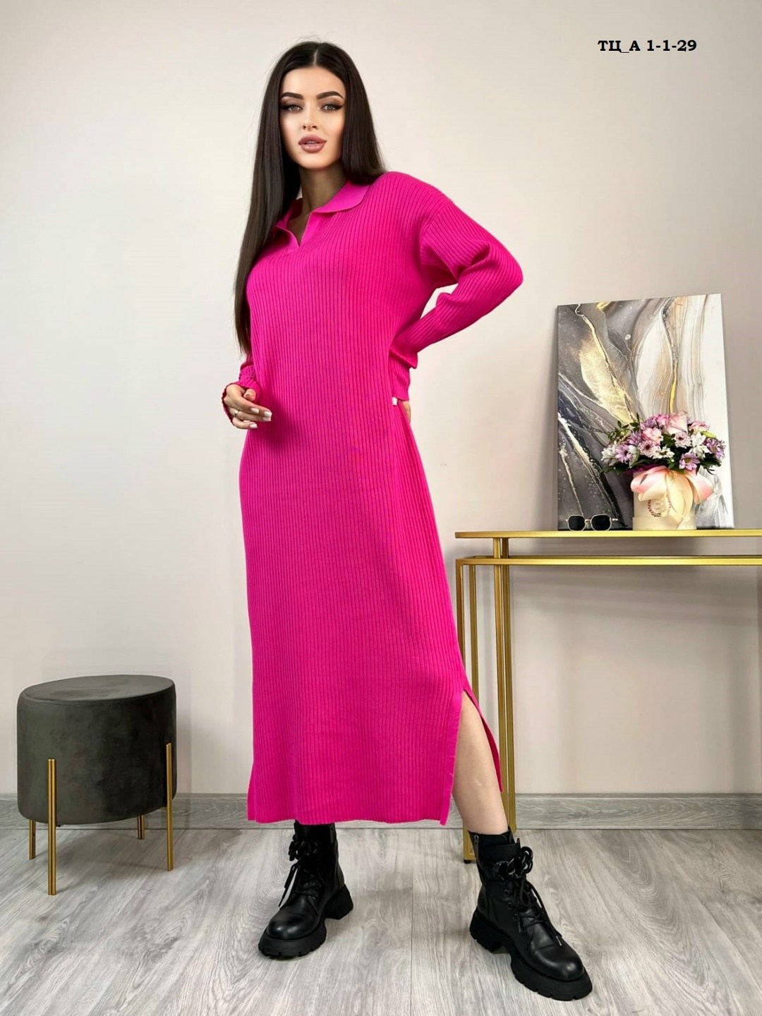 платье трикотажное женское,платье трикотажная,теплое платье женское,платье лапша фуксия,платье лапша цвет фуксия