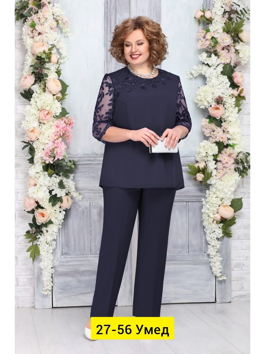 костюм нинель шик брючный,платье нинель василек,комплект ninele,костюм ninele,комплект нинель шик 5733