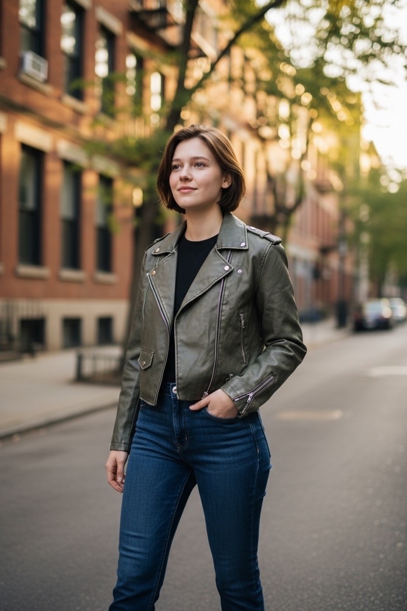 женская байкерская куртка из искусственной кожи,куртка из искусственной кожи женская,женская короткая куртка из искусственной кожи,байкерская куртка из искусственной кожи,короткая куртка из искусствен