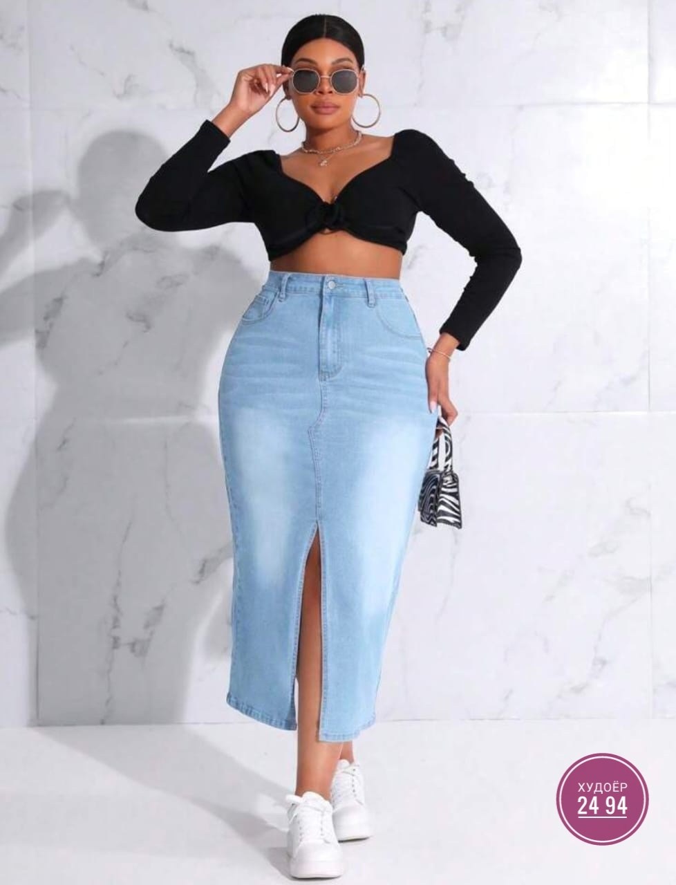 джинсовая юбка,комбинированная джинсовая юбка,джинсовая юбка с высокой талией,модная юбка,джинсовая юбка миди