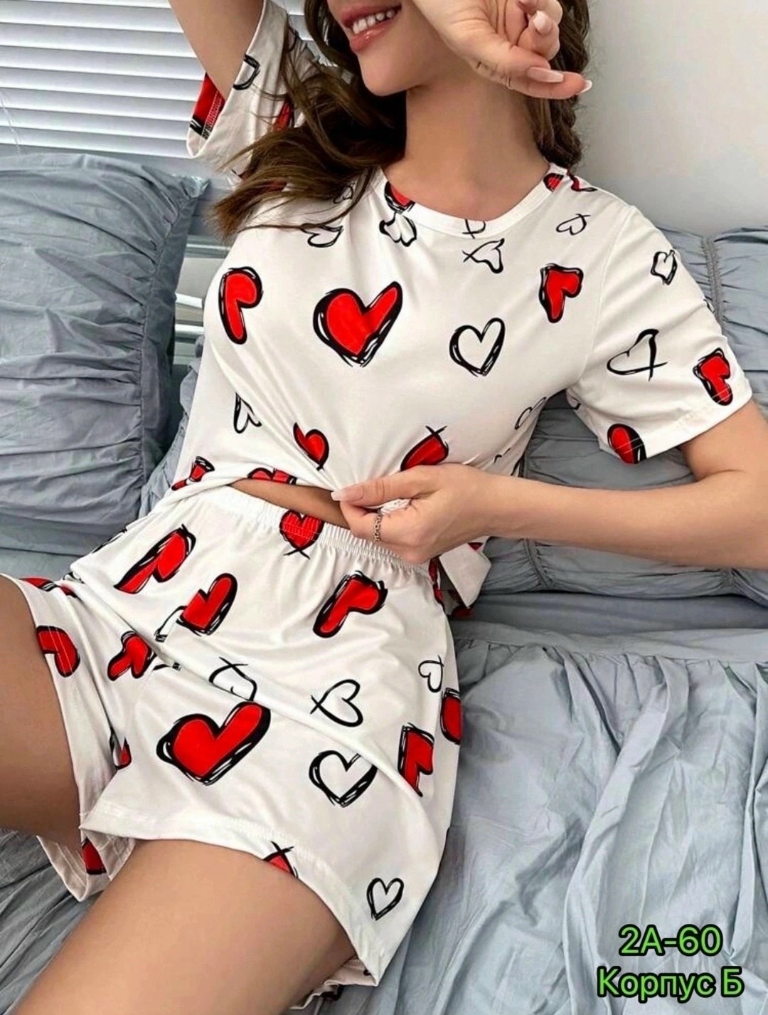 пижамный комплект с принтом,пижама женская комплект,женские пижамные комплекты,пижама комплект,пижама женская футболка