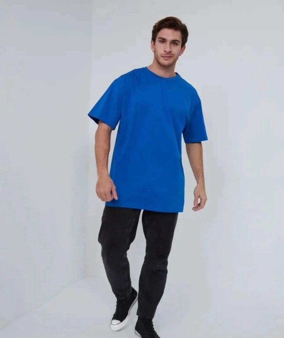 футболка синяя мужская,мужская футболка,футболка оверсайз синяя,футболки для мужчин,футболка мужская оверсайз