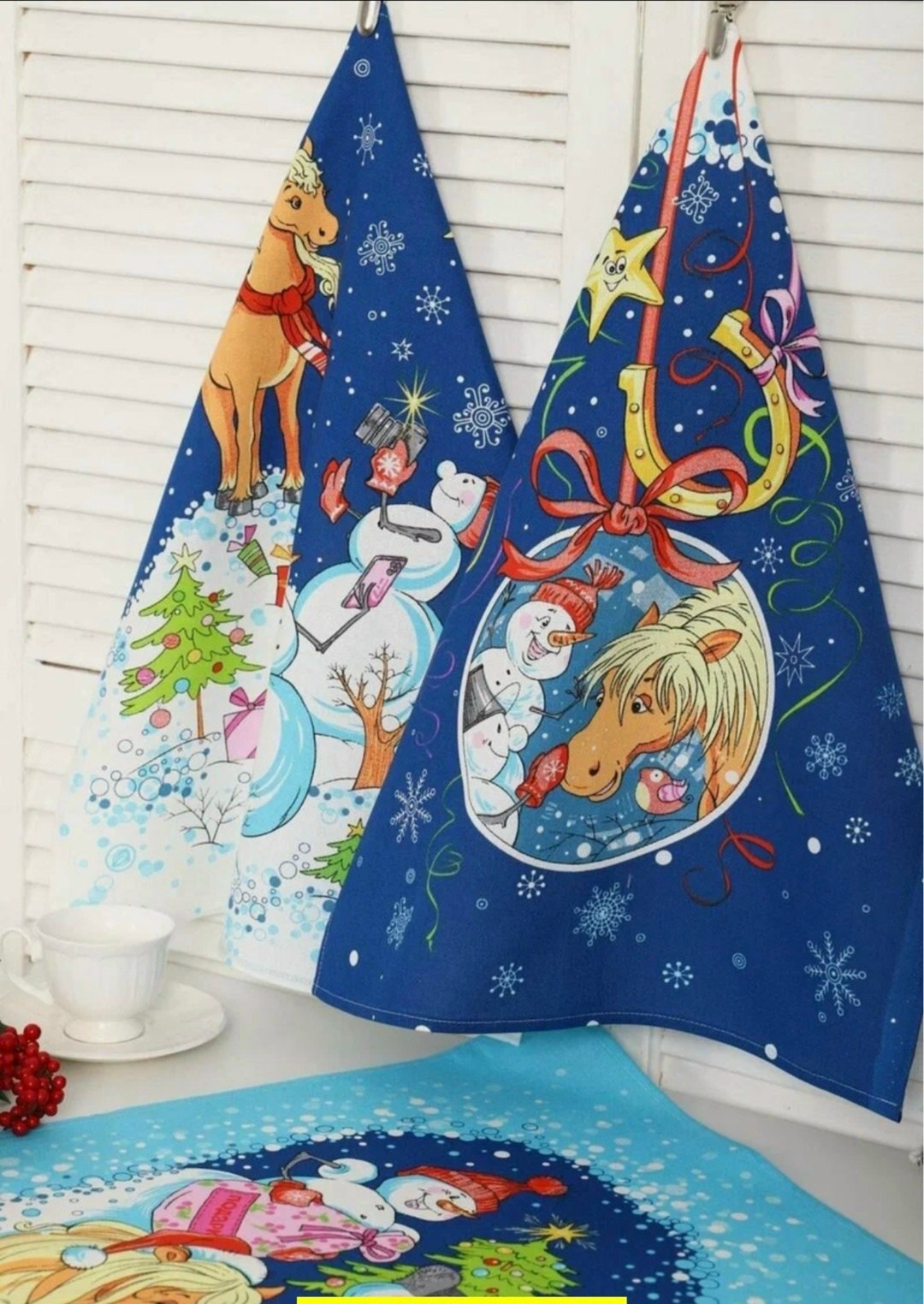 набор кухонные полотенца,полотенца для кухни,набор полотенец,набор новогодних полотенец,полотенца кухонное