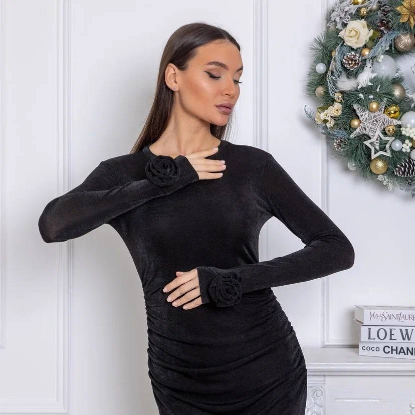 платье черное,нарядное платье,женская платья,бархатное платье,платья отличный