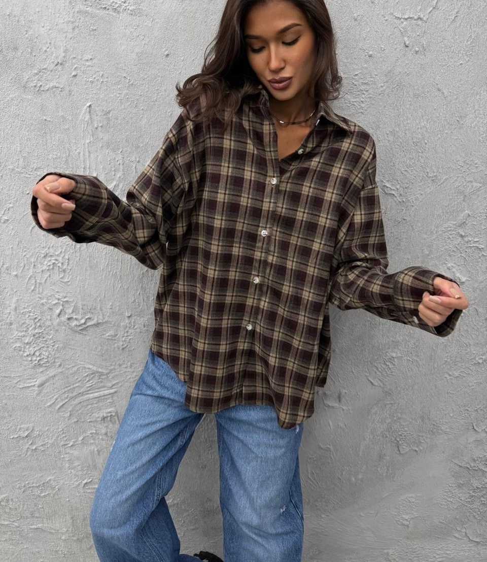 женская рубашка в клетку оверсайз,рубашка в клетку удлиненная,рубашка в клетку женская,рубашка в клетку,рубашка в клетку оверсайз удлиненная