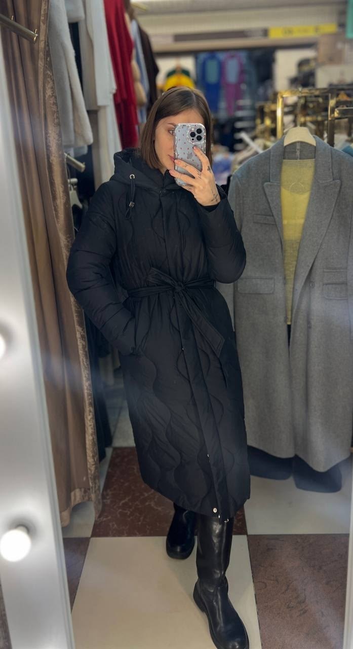 пуховик пальто,удлиненная куртка,пальто стеганое с капюшоном,пальто женское стеганое,зимнее стеганое пальто