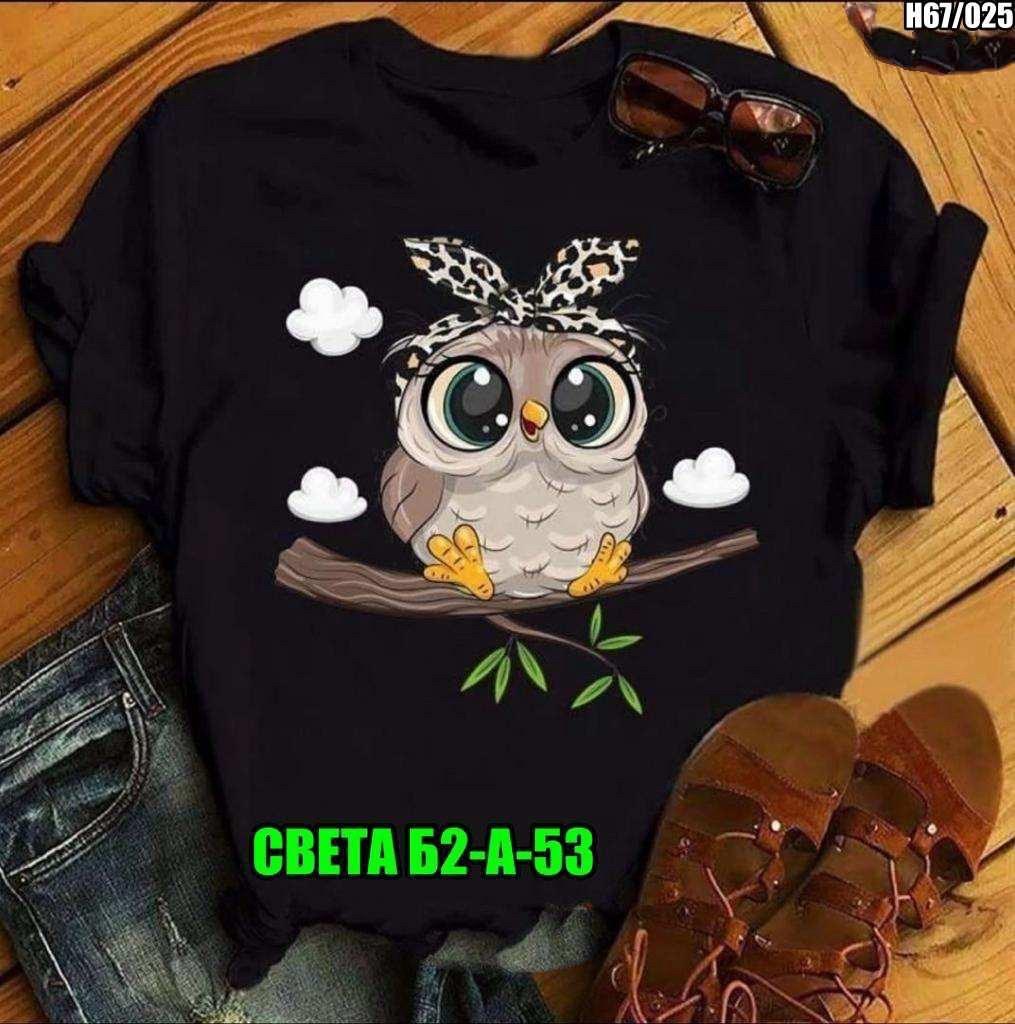 женская футболка,футболка женская сова,футболка женская с принтом,футболка с принтом сова,женская футболка с рисунком