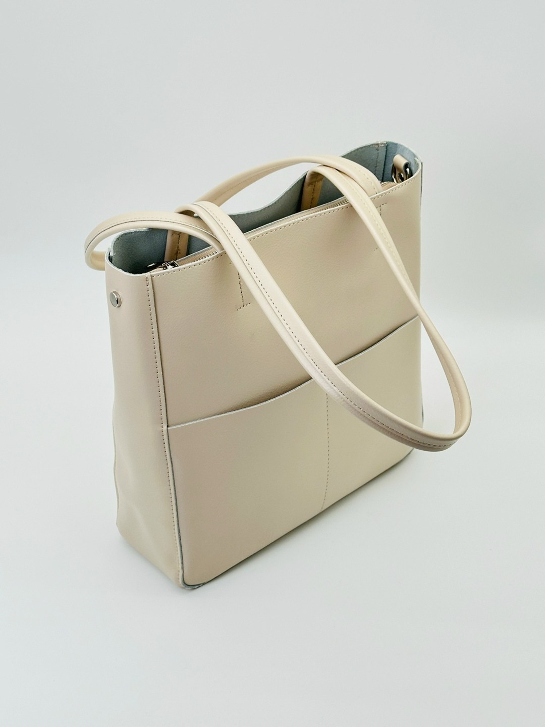 женская сумка шоппер из натуральной кожи,женская кожаная сумка шоппер,женская сумка,бежевая сумка,сумка женская бежевая