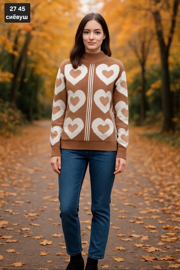 модные свитера,свитера женские,свитер,свитер с сердцем,кофта женская
