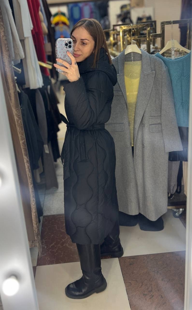 пуховик пальто,удлиненная куртка,пальто стеганое с капюшоном,пальто женское стеганое,зимнее стеганое пальто