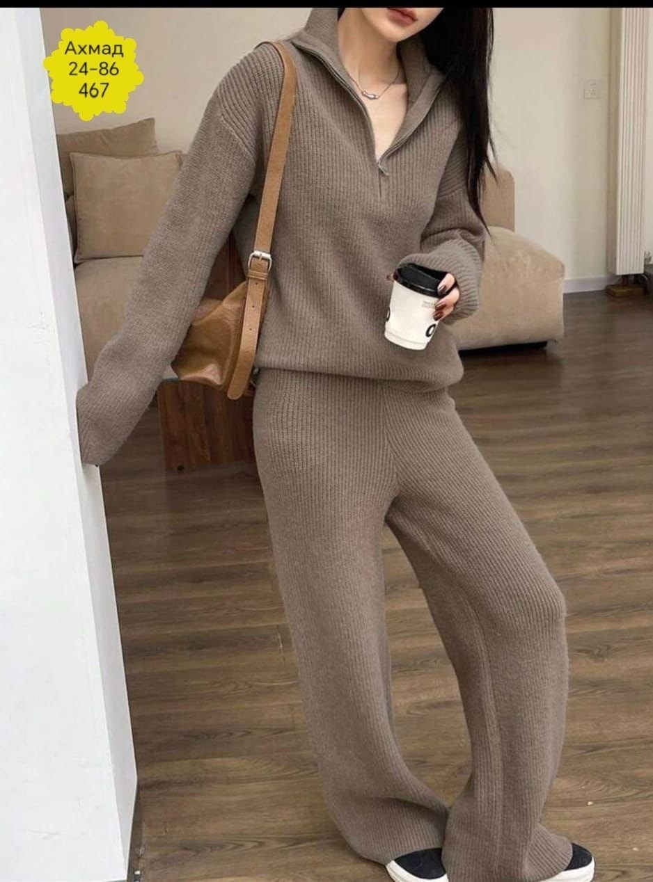 трикотажные костюмы,вязаные костюмы,женский трикотажный костюм,костюм трикотажный теплый,костюм двойка кашемир