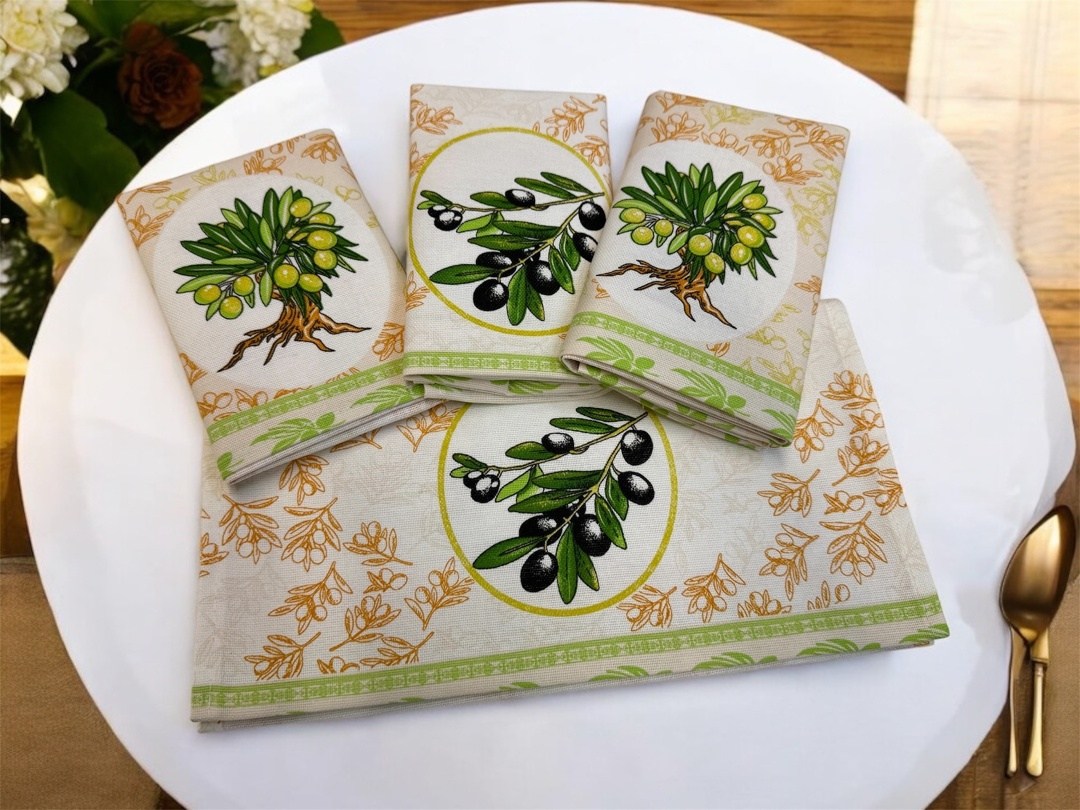 полотенца кухонное,набор кухонные полотенец,полотенца на кухню,кухонные полотенца "оливки",полотенце лен кухонное