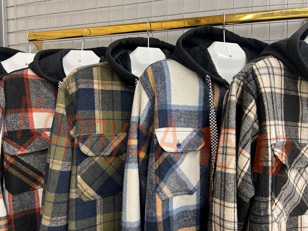 рубашка в клетку с капюшоном,рубашка с капюшоном,рубашка в клетку теплая с капюшоном,рубашка мужская с капюшоном,рубашка теплая в клетку оверсайз