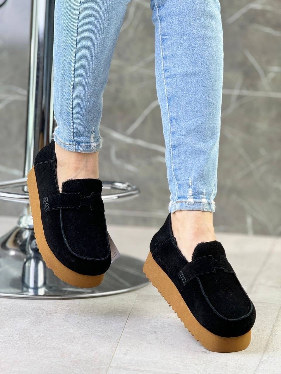 ,женская ,повседневная ,лоферы зимние женские,зимняя женская