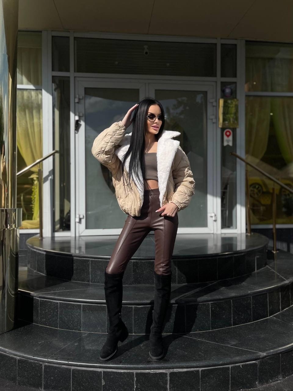 стильная куртка,куртка женская демисезонная,куртка женская бежевая,куртка комбинированная,женская куртка