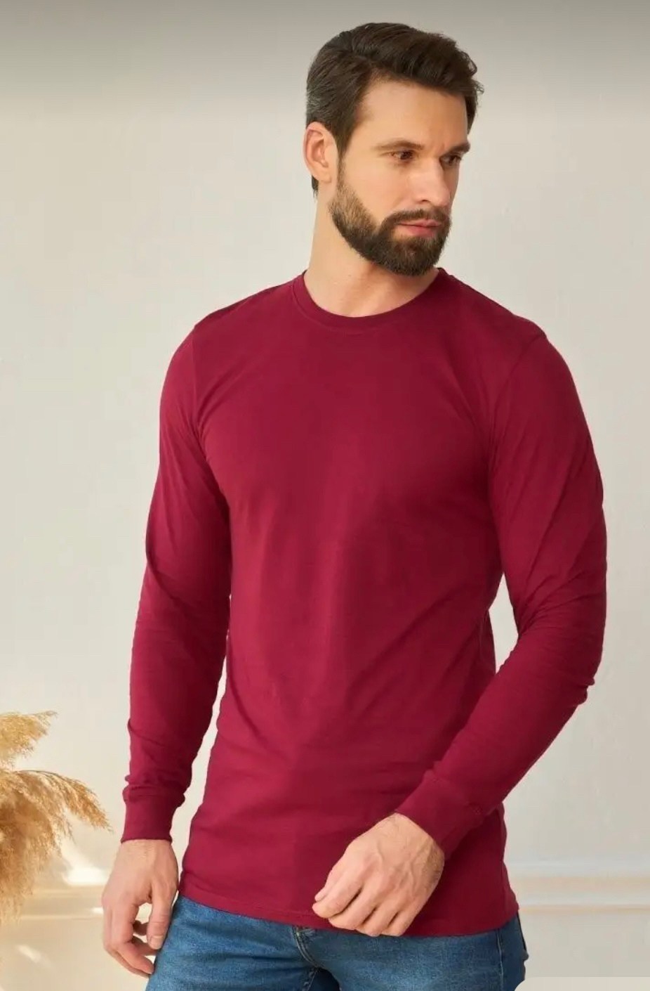 лонгслив бордовый мужской,лонгслив мужской,лонгслив бордовый,лонгслив,мужская кофта