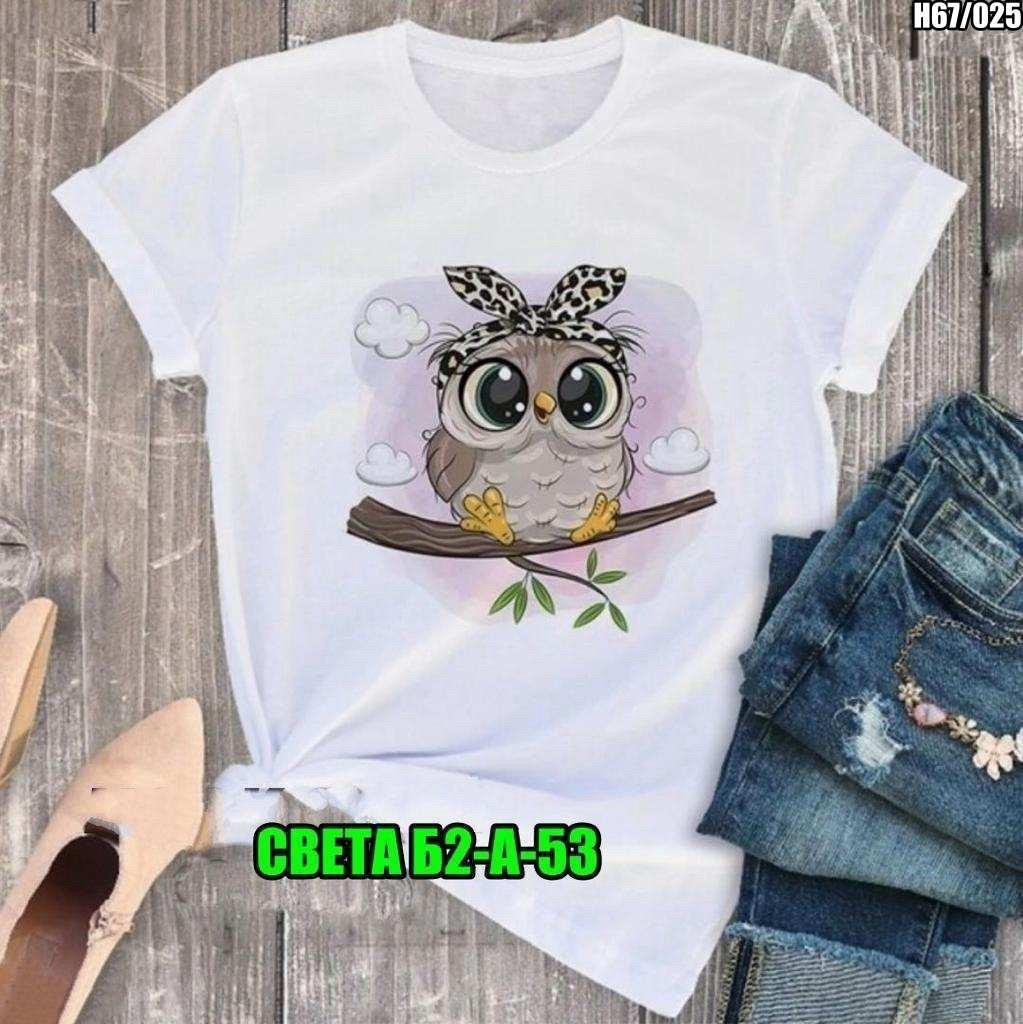 женская футболка,футболка женская сова,футболка женская с принтом,футболка с принтом сова,женская футболка с рисунком