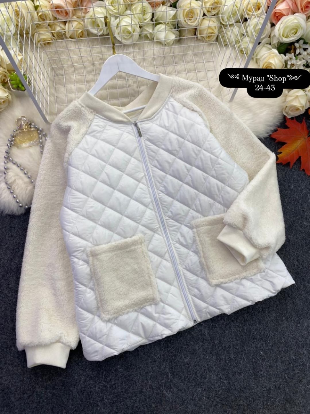 женская короткая куртка из овечьей шерсти,легкая стеганая куртка женская,теплая куртка,комбинированная куртка,куртка женская