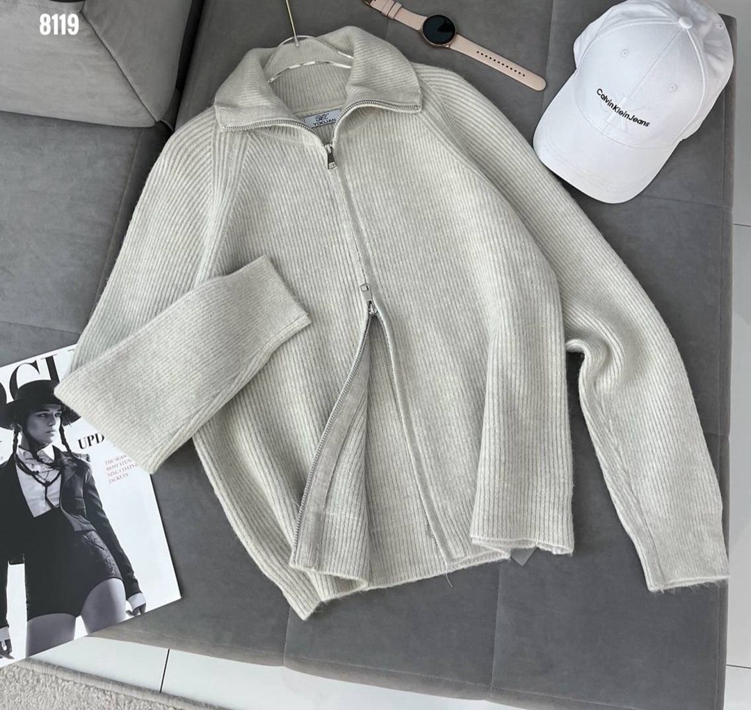 модные свитера,свитер на молнии с воротником,женская кофта,свитер с воротником,кардиган на молнии вязаный