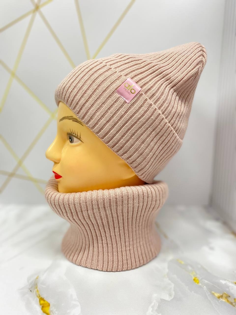 шапка снуд комплект,шапка и снуд,комплект шапка и снуд женская,комплект шапка со снуд весна,женский комплект шапка