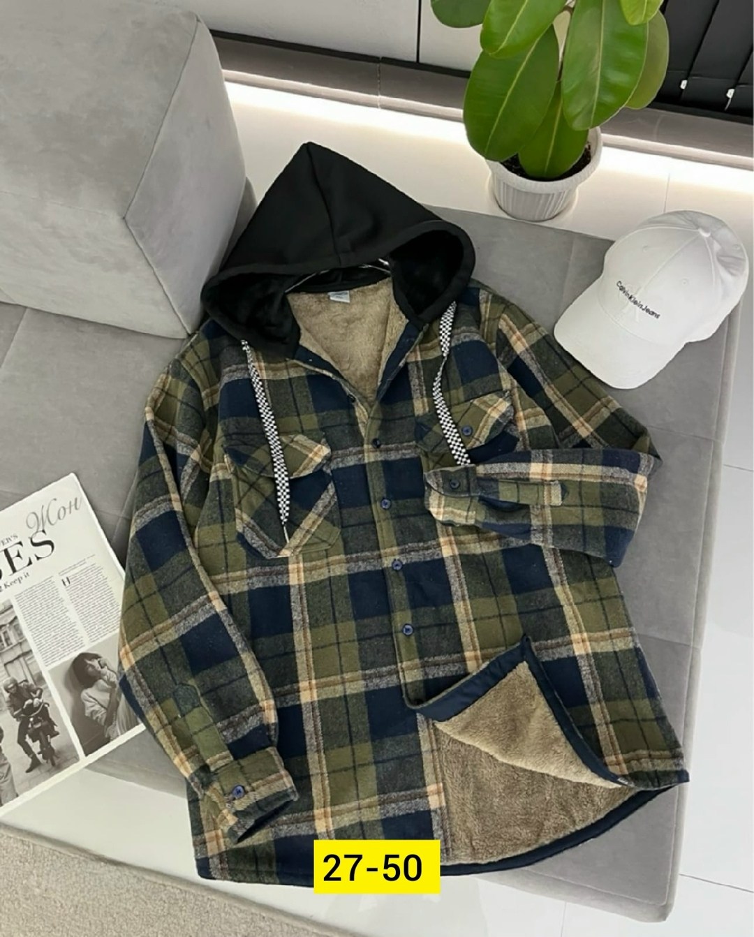 рубашка с капюшоном,рубашка в клетку с капюшоном,теплая рубашка,рубашка утепленная,рубашка в клетку теплая с капюшоном