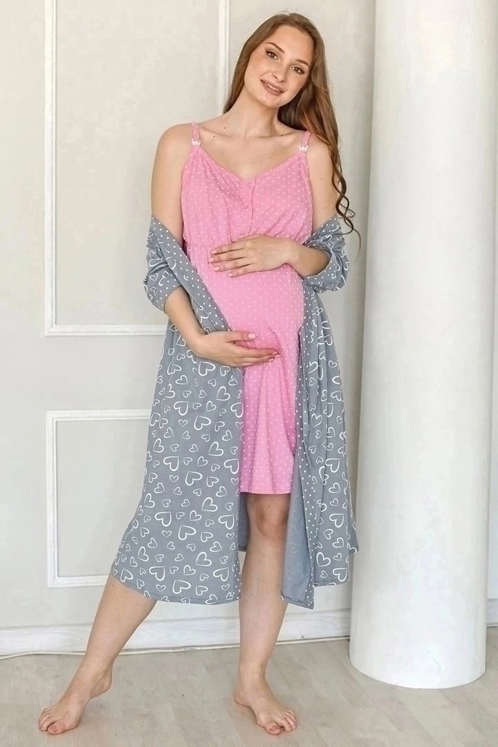 комплект халат и сорочка для беременных и кормящих,халат и сорочка для беременных,халат и сорочка для беременных и кормящих,комплект для беременных и кормящих,халат и сорочка для беременных и кормящих