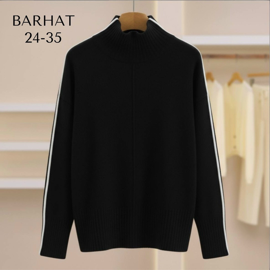 черный свитер,свитер,свитер с воротником,свитер с высоким воротником,свитер пуловер