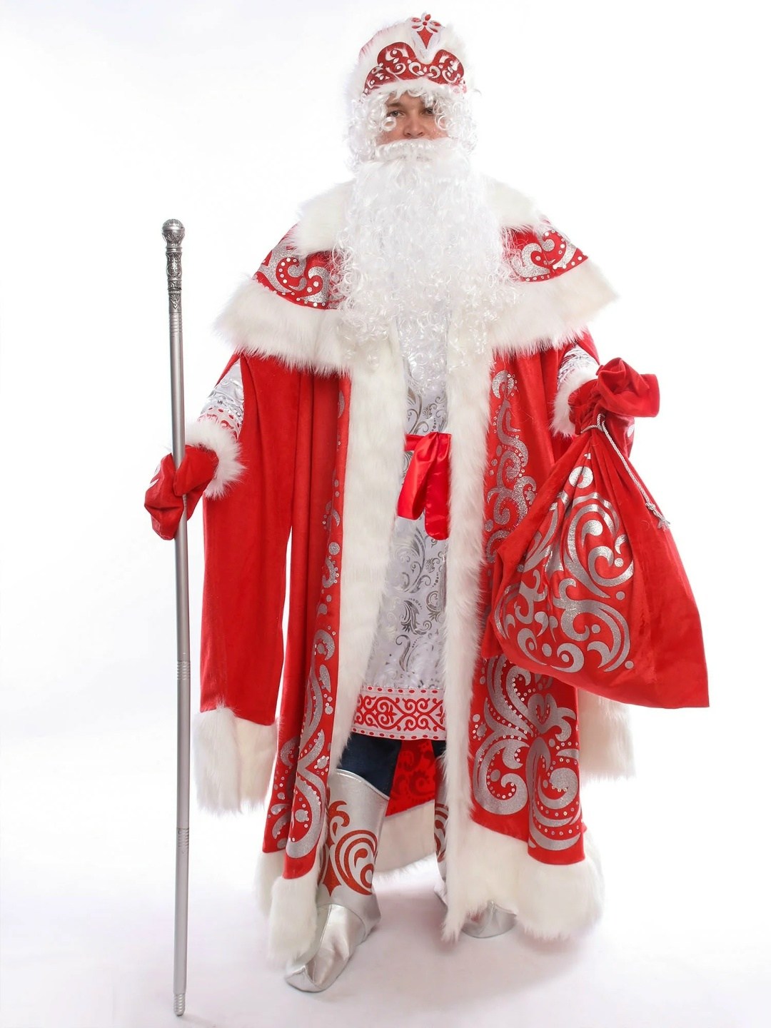 костюм деда мороза из парчи,костюмы деда мороза,костюм деда мороза царский,карнавальный костюм деда мороза взрослый,костюм карнавальный мужской дед мороз