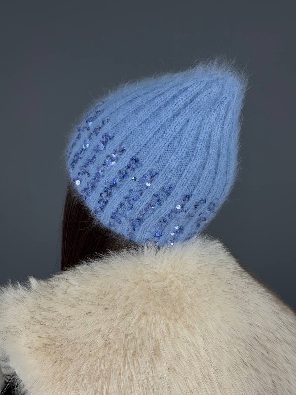 женская шапка из ангоры,женская шапка,шапка ангора,шапка из ангора,зимняя шапка из ангоры