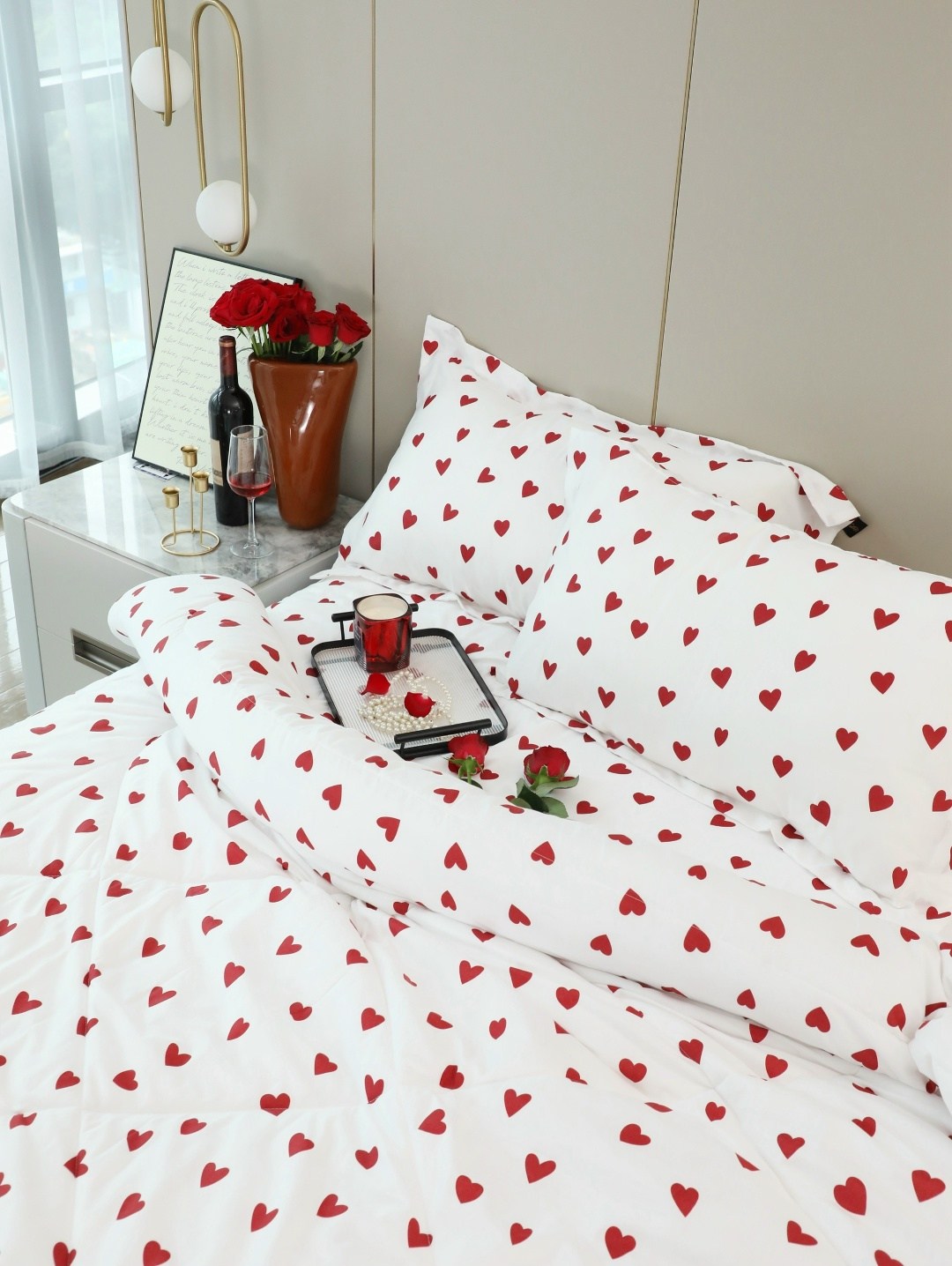 комплект постельного белья,постельное белье 1 5 спальное,постельное белье,постельное белье с сердечками,постельно белье 2 спальное