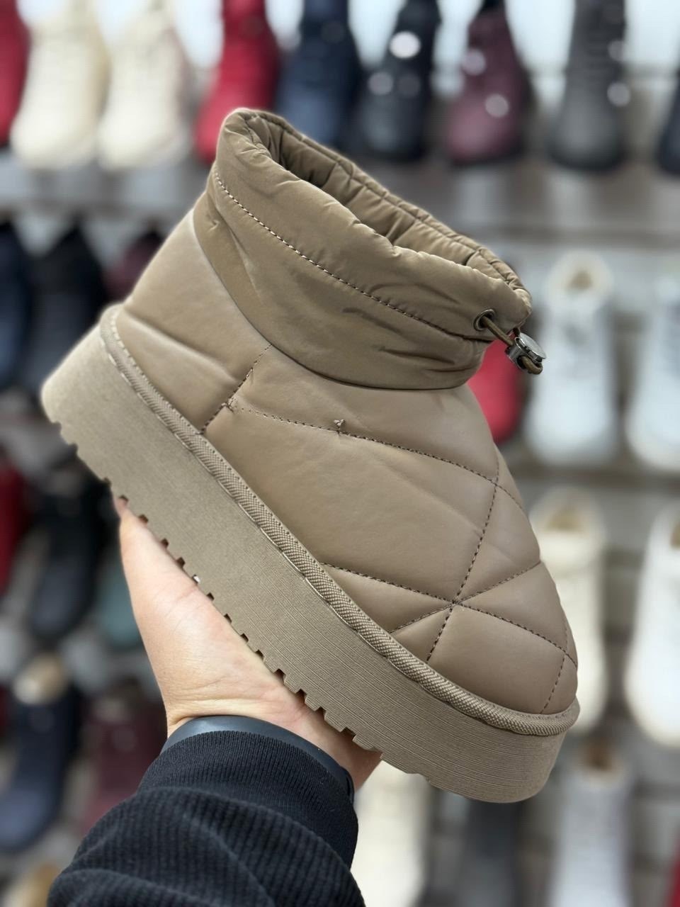 ,угги женские,дутики угги женские,угги дутики зимние короткие на высокой подошве,дутики женские