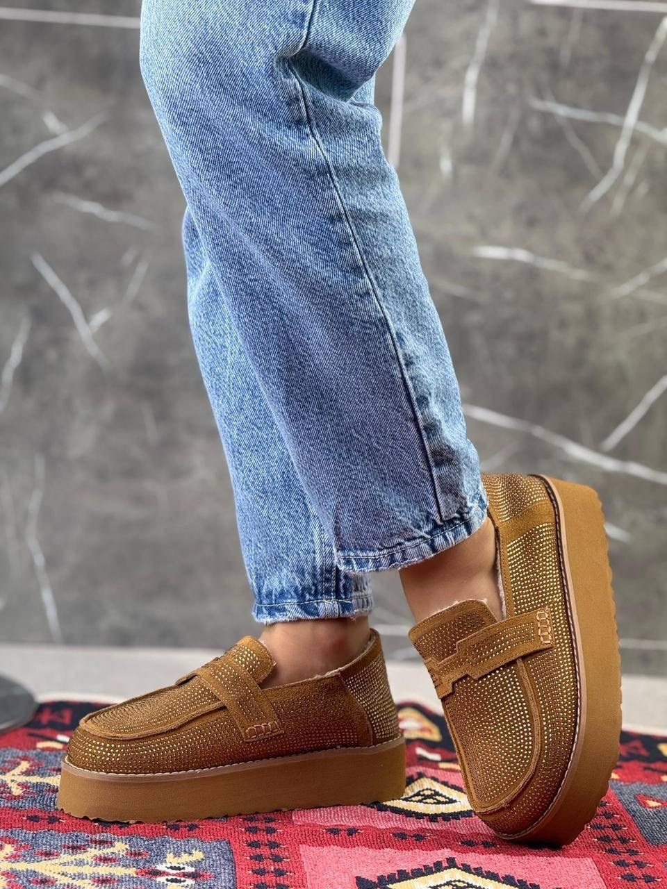 ,женская ,повседневная ,лоферы зимние женские,зимняя женская