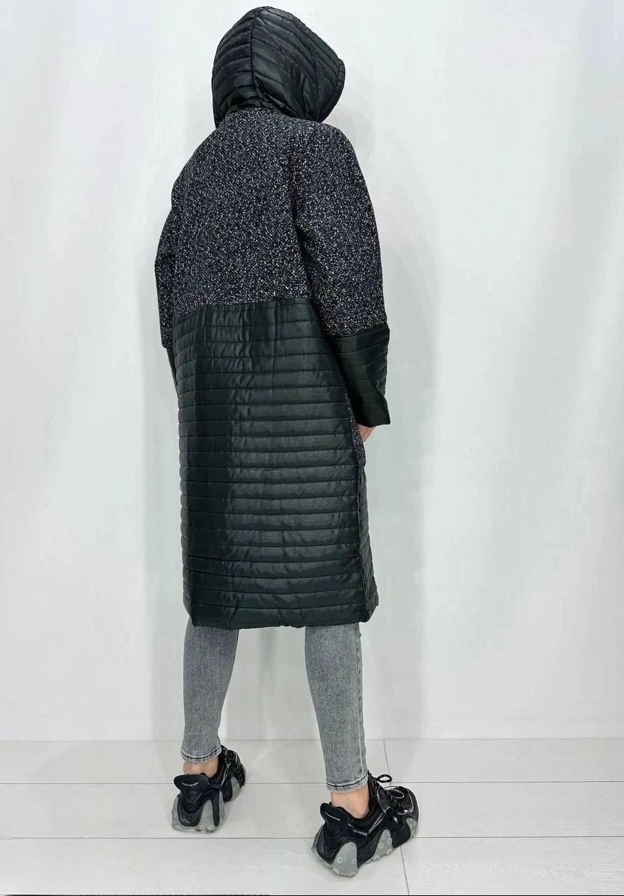 пальто стеганое,женские пальто,пальто кашемир,пальто на синтепоне,комбинированное пальто