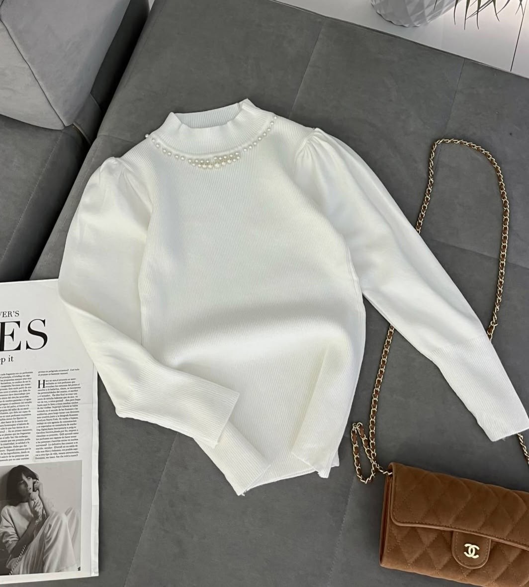 стильная кофта,джемпер с бусинами,кофта женская,свитер с высоким воротником,трикотажная кофта