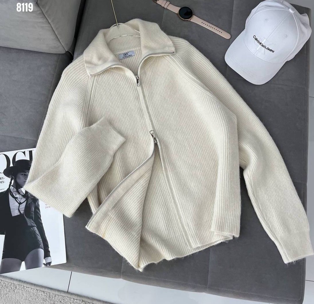 модные свитера,свитер на молнии с воротником,женская кофта,свитер с воротником,кардиган на молнии вязаный