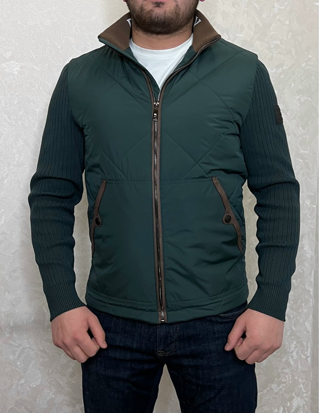 бежевая куртка мужская,куртка весенняя мужская,куртка демисезонная мужская,демисезонная куртка,комбинированная куртка